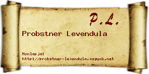 Probstner Levendula névjegykártya